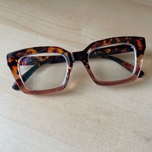 ZEELOOL Grover Frames Only Eyeglasses Tortoiseshell 50-20-143 Chunky Rectangle